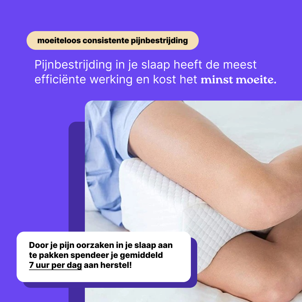 The SideSleeper - Beenkussen voor zijslapers tegen heup- rug- en kniepijn.